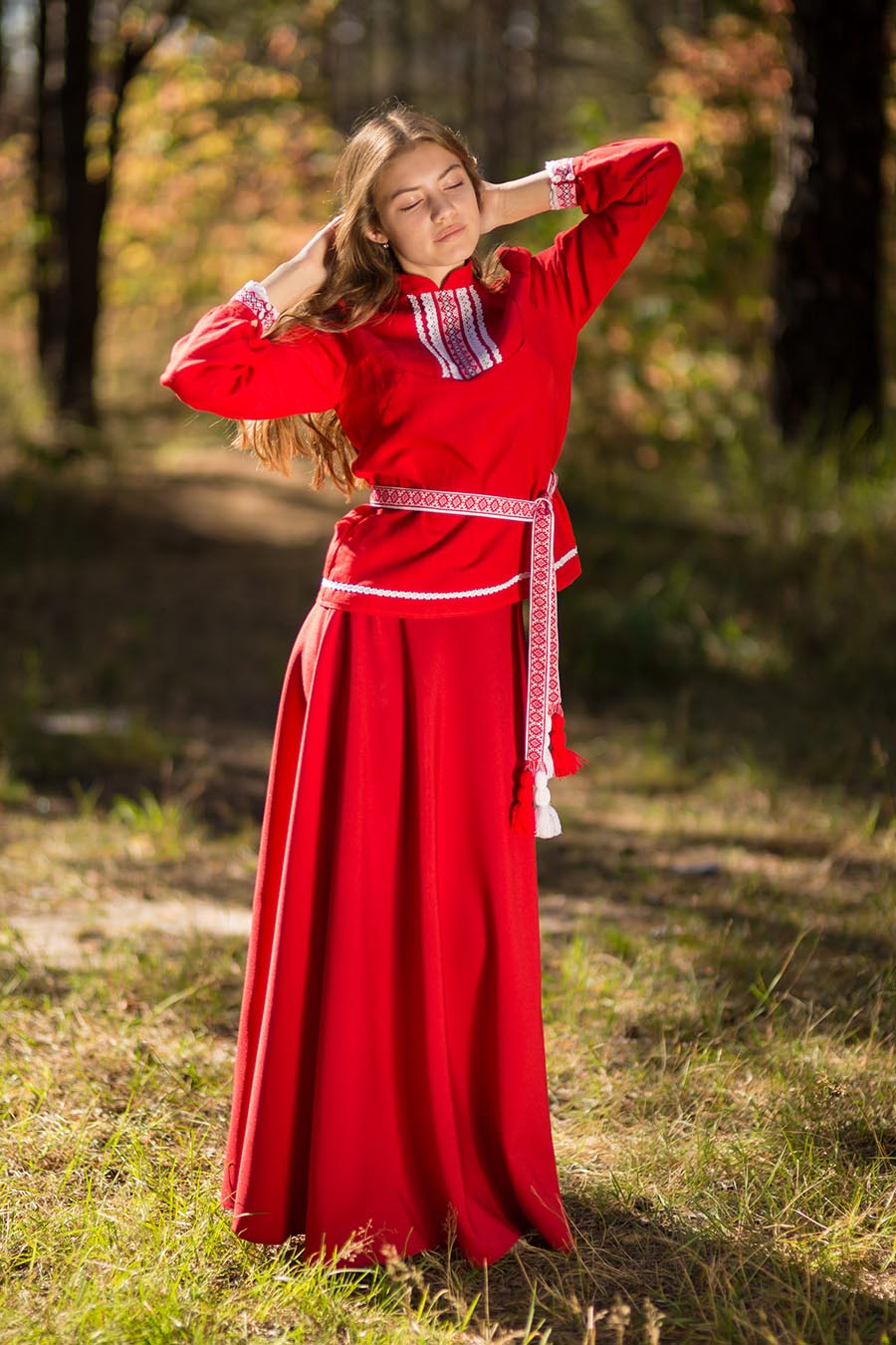 Underwear Women in Slavic costumes in Ankan
