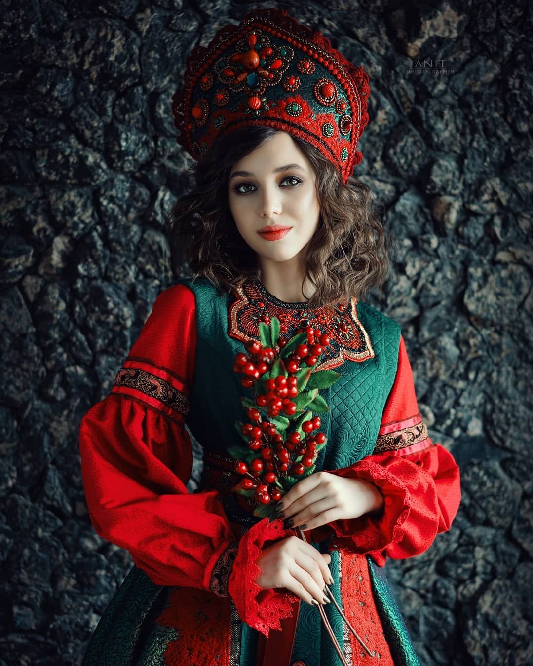 Nude girl Women in Slavic costumes in Ankan