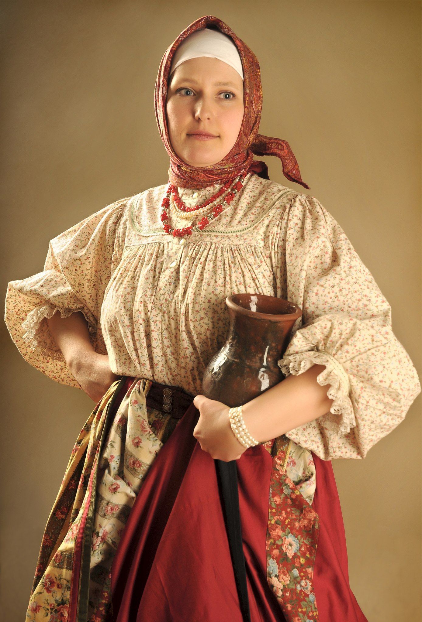 Girls in Slavic costumes in Ankan